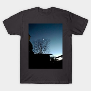 Beautiful dark photo with blue sky T-Shirt